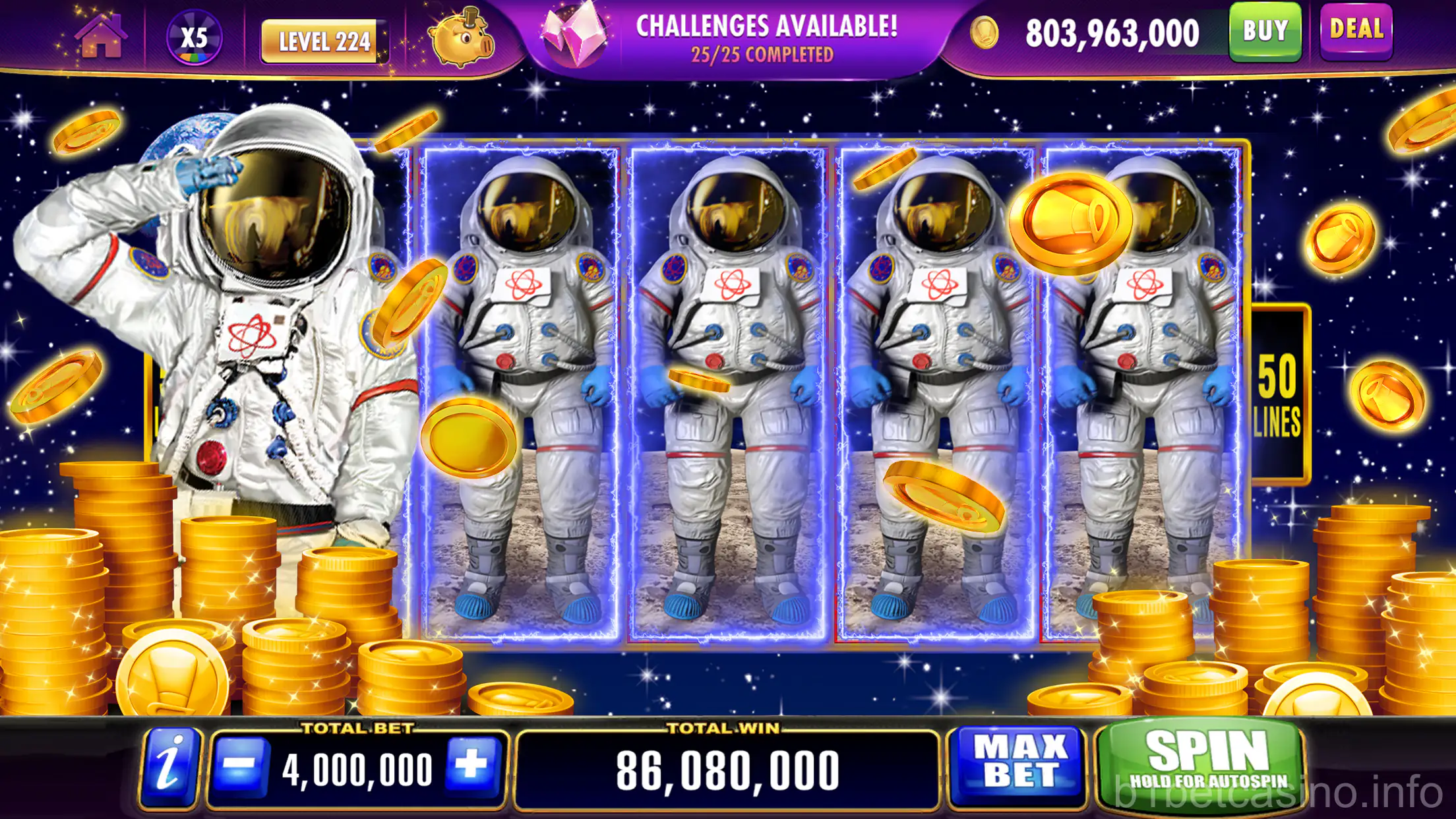 Área de perfil e configurações